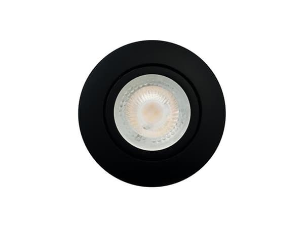 Luna Quick install 2.0 ISO GU10 Matt Black 3000K 385lm 5W Indoor/outdoor DIM IP44