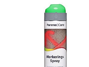 Pureno markeringsspray 500 ml - Grön avsedd för markering av vägar, byggnader, tunnlar etc