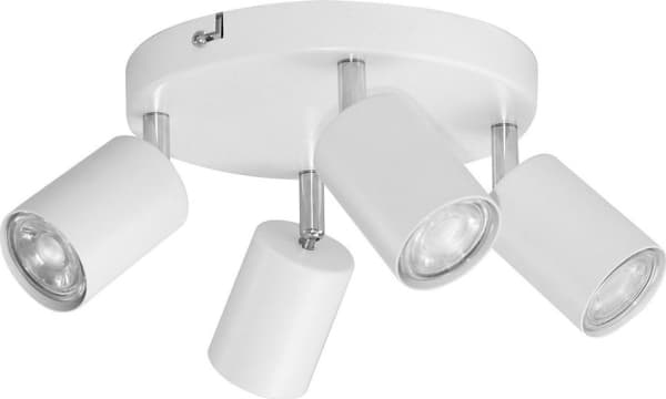 Hengelampe Orno Rino SP 4, vegg- og taklampe, GU10 maks. 4x50W, IP20, hvit