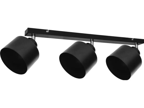 Hengelampe Orno Vegg- og taklampe LISA, effekt maks. 3x60W, E27, sort, stripe