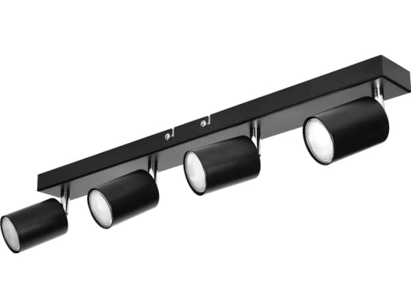 Hengelampe Orno DOA vegglampe, effekt maks. 4x50W, GU10, IP20, sort