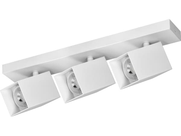 Hengelampe Orno KUBAR SP 3, vegg- og taklampe, 3xGU10, IP20, hvit