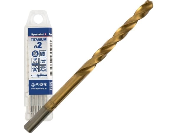 SPECIALIST+ metal drill TITAN, 2 mm, 10 pcs.