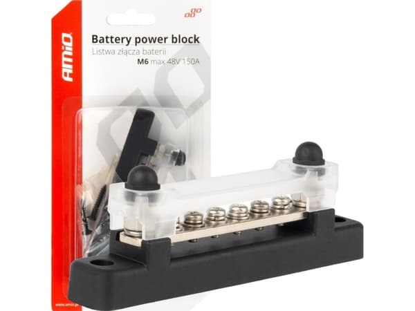 Kiskokisko Minus-massanjakoyksikölle m6 12v - 48v 150a amio-03809