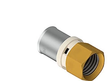 Futura overgang 20-3/4 - Press overgang med muffe - Eco Brass