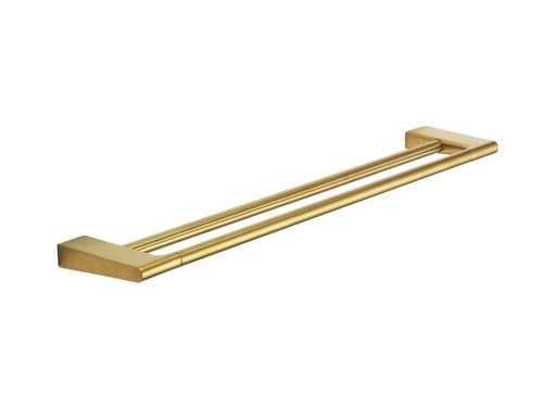 Håndklædestang dobbel 610mm børs messing
