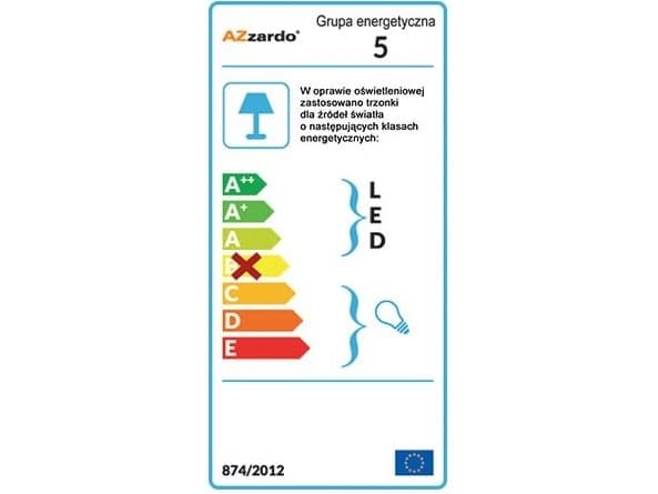 Ljuskälla Azzardo Boris 1x50W (GM4108 BK)
