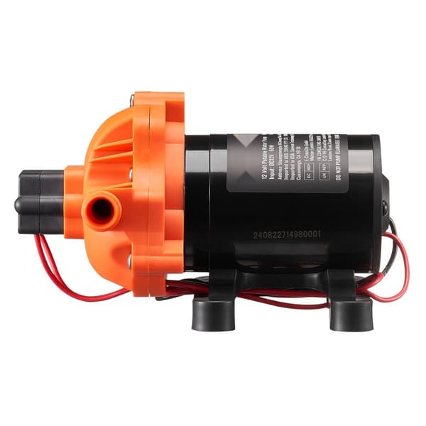 12V Membranpumpe 1,8GPM, 6,81 L/min 3-kammer Vandpumpe med Trykkontakt, Høj Effektivitet og Holdbarhed.