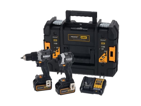 DEWALT McLaren DCD85M u. DCF85M 2 hammaspyörä-iskuporakone, Akkuiskuporakone sis. ylimääräinen akku, sis. laturi