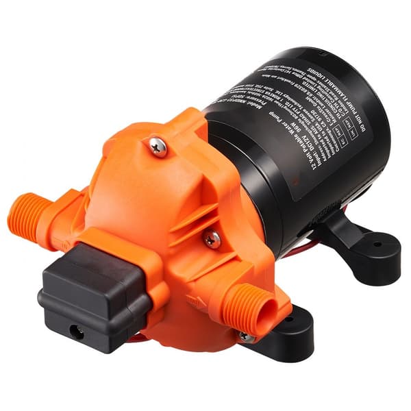 Membranpump 12V 3GPM 11,36 L/min, 3-Kammar Vattenpump med Tryckbrytare, Hög Effektivitet, Lång Livslängd