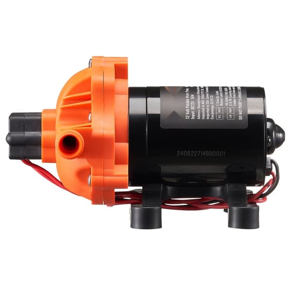 Membranpump 12V 3GPM 11,36 L/min, 3-Kammar Vattenpump med Tryckbrytare, Hög Effektivitet, Lång Livslängd