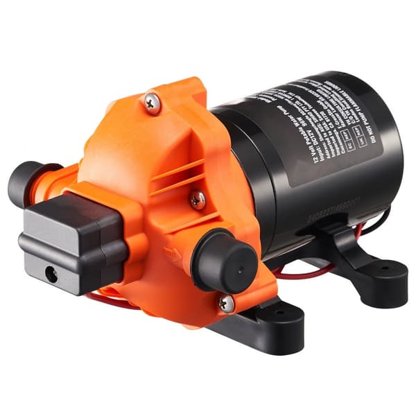 Membranpump 12V 3GPM 11,36 L/min, 3-Kammar Vattenpump med Tryckbrytare, Hög Effektivitet, Lång Livslängd