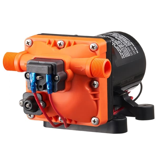 12V membranpump 3GPM, 11,36 L/min, hög effekt, 4-kammarpump med tryckbrytare, hållbar, perfekt för olika vattenapplikationer