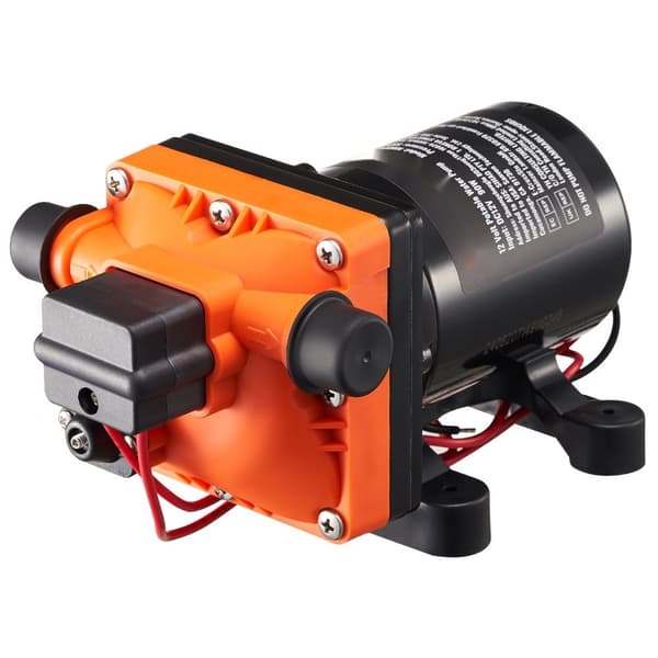 12V membranpump 3GPM, 11,36 L/min, hög effekt, 4-kammarpump med tryckbrytare, hållbar, perfekt för olika vattenapplikationer