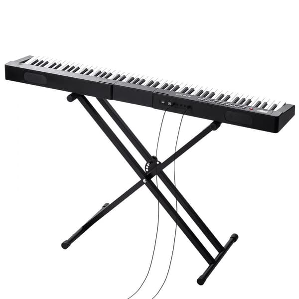 88-näppäiminen digitaalinen piano, puolipainotettu, sähköinen ja kannettava