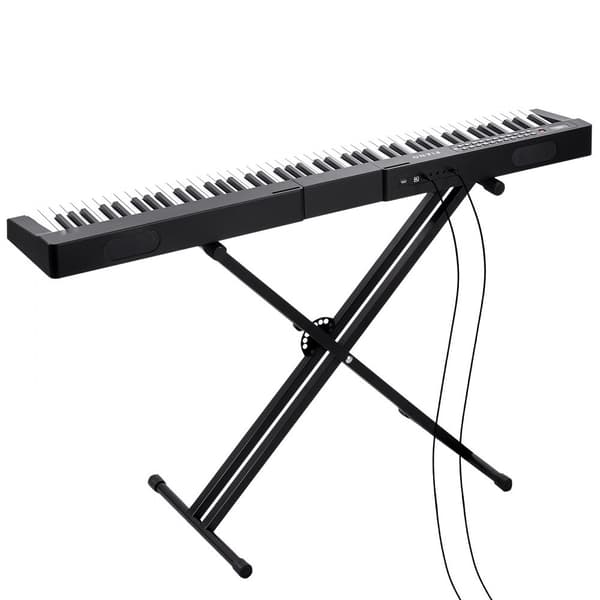 88-näppäiminen digitaalinen piano, puolipainotettu, sähköinen ja kannettava