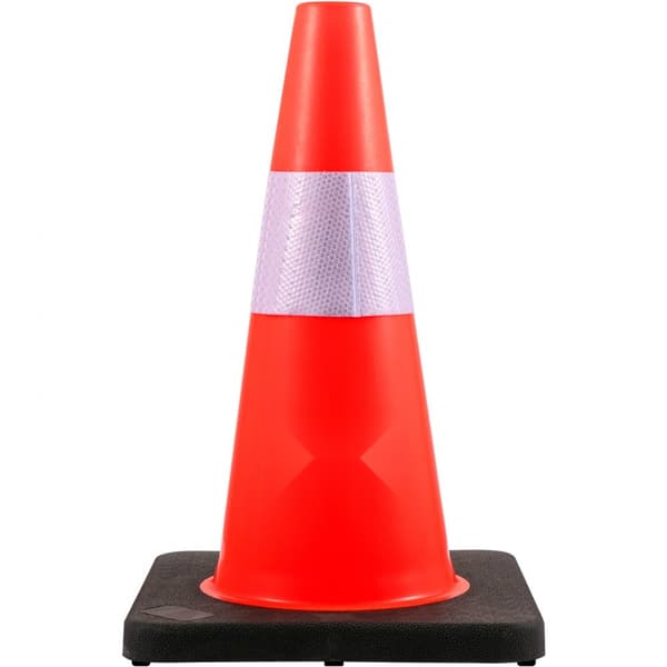 Sikkerhedskegler 18'', refleksive orange trafik kegler, 5 stk. vejkegler, holdbare og synlige, ideelle til sikkerhedsforanstaltninger.