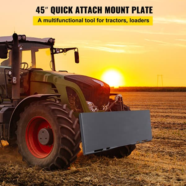 Skid Steer Quick Tach Monteringsplade & Konverteringsadapter, Låseboks 1/4, perfekt til hurtig montering, robust og holdbar.