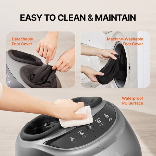 Shiatsu fodmassageapparat, opvarmet, dybdegående æltning, smertelindring, ergonomisk design, ideelt til hjemmebrug.