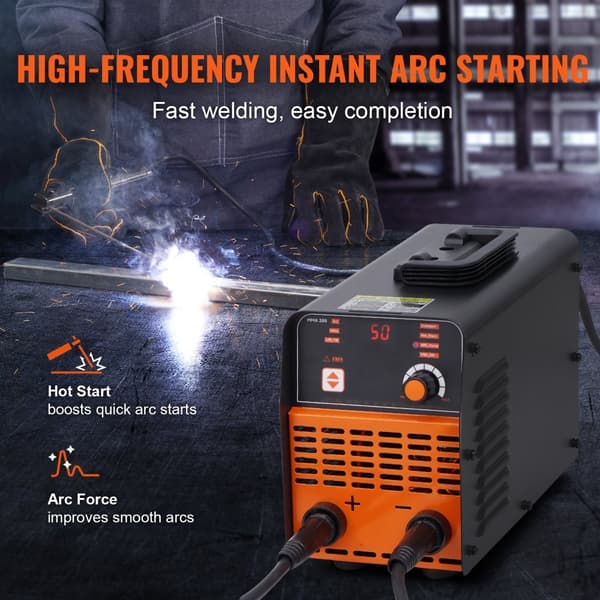 ARC Stick Svejsemaskine 220V 160A 2i1 Lift TIG, Hot Start, hurtig opvarmning, professionelt værktøj til svejsning.