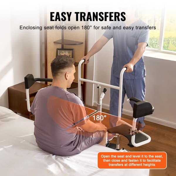 Elektrisk Patientlyftstol, Ergonomisk Design, 180° Delad Sits, Säker och Bekväm Användning, Perfekt för Vård och Rehab
