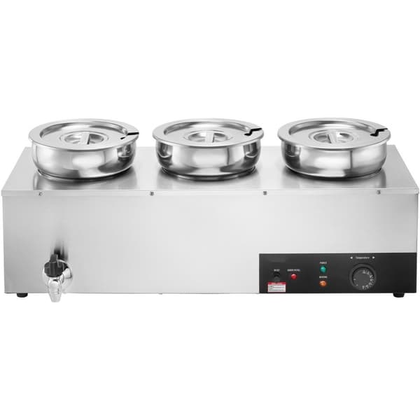 Kaupallinen keittoasema, 3*7,4Qt, keitonlämmitin, nopea lämmitys, tehokas, sopii ravintoloille ja kahviloille