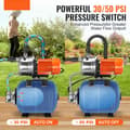 Miniatyrbillede 2 af 11: 1.6HK Pumpe med lavt brønd, 1320GPH kunstvandingsboosterpumpe, tryktank, høj effektivitet, ideel til havevandingssystemer.