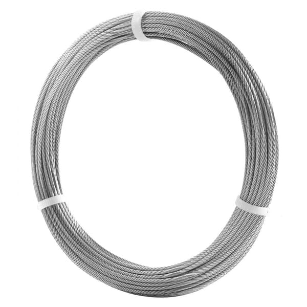 T304 rostfritt stål kabel 1/16, 7x7 stålvajer, 20 meter kabelräcke för byggprojekt och hemmafixare, säkerhet och hållbarhet