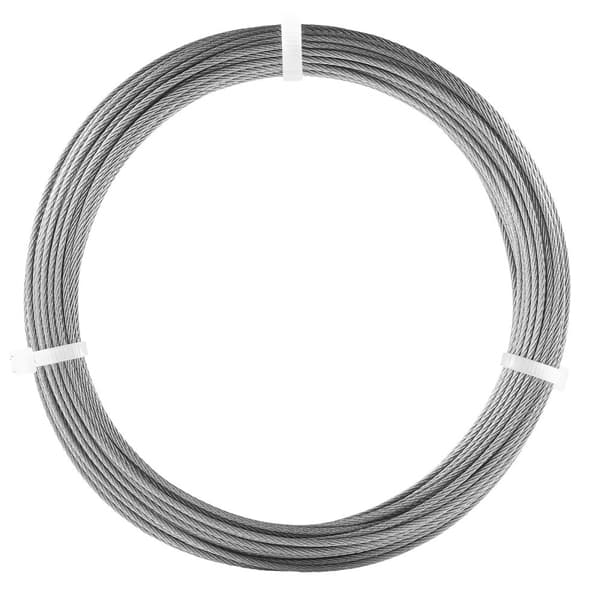 T304 rostfritt stål kabel 1/16, 7x7 stålvajer, 20 meter kabelräcke för byggprojekt och hemmafixare, säkerhet och hållbarhet