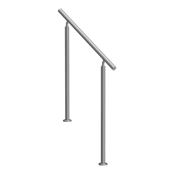 39,4 tommer / 100 cm gelændere til udendørs trapper, veranda og dæk, sikkert for seniorer, holdbart design.