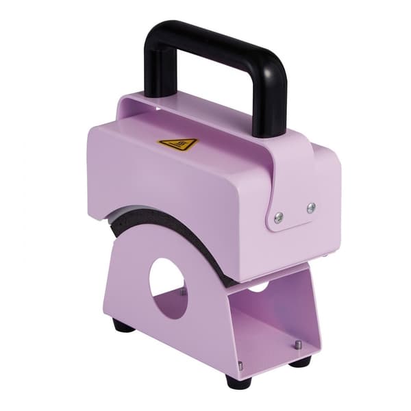 Värmepressmaskin Mini Hatt, Hat Press för Kepsar, 5,9x3,15 tum, Lila, Snabb Uppvärmning, Digital Temperaturkontroll