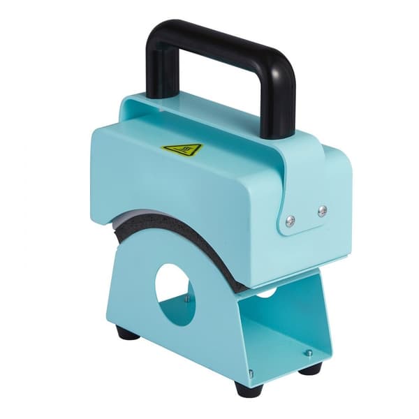Minivärmepress för kepsar, 5,9x3,15 tum, grön, kompakt design, snabb uppvärmning, digital temperaturkontroll, perfekt för sublimering
