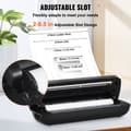 Miniatyrbillede 5 af 11: Bærbar trådløs blækfri printer 2600 mAh, ideel til rejser og hjemmet, kompakt design, høj kvalitet udskrift.