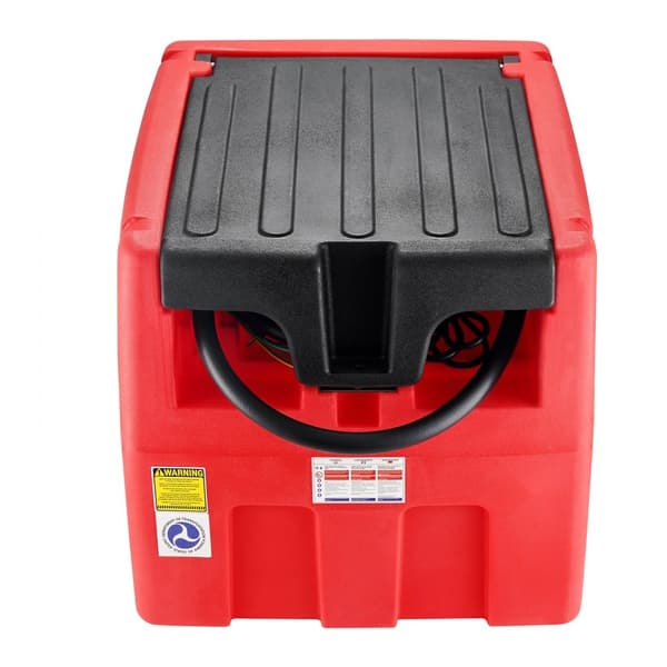Bärbar 48 Gallon Bränsletank, Diesel- och Bensin, 12V Pump, Snabb Överföring, Perfekt för Camping och Fritidsbruk