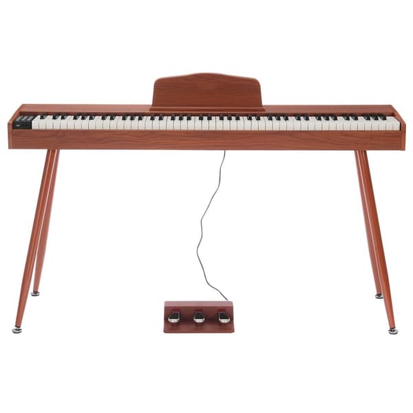 88 tastaturer fuldt vægtet digitalt klaver, dobbelt keyboard med fire ben, ideel til musikproduktion, transportabelt design.