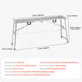 Miniatyrbild 7 av 11: Justerbar höjd arbetsplattform, bärbar ställningsplattform, 880 lb kapacitet, robust design, idealisk för bygg och renovering