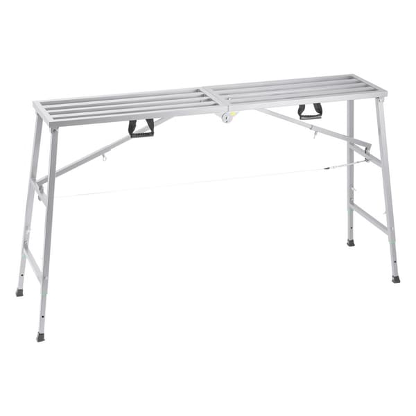 Justerbar höjd arbetsplattform, bärbar ställningsplattform, 880 lb kapacitet, robust design, idealisk för bygg och renovering