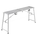 Miniatyrbild 1 av 11: Justerbar höjd arbetsplattform, bärbar ställningsplattform, 880 lb kapacitet, robust design, idealisk för bygg och renovering