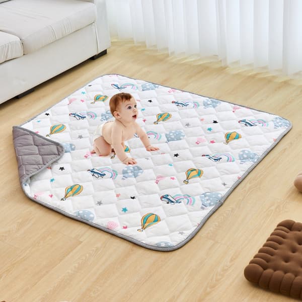 Babylekmatta 50x50, Mjuk golvlekmatta, Spädbarnets aktivitetsmatta, Säker och bekväm lekmiljö, Perfekt för inomhuslek