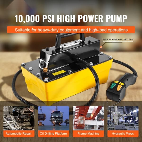 Ilmahydraulipumpun Runkokoneen Pumppu 10 000 PSI, Hydraulitoimilaite, kestävä rakenne, tehokas toiminta