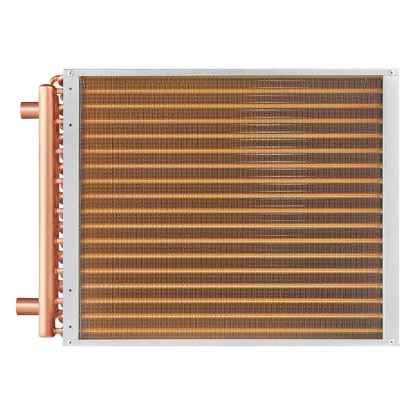18x20 Varmeveksler, Vand til Luft, 3-Rækket, 3/8 Kobberporte, 242 Finner, Effektiv Varmeoverførsel, Holdbar Kvalitet.