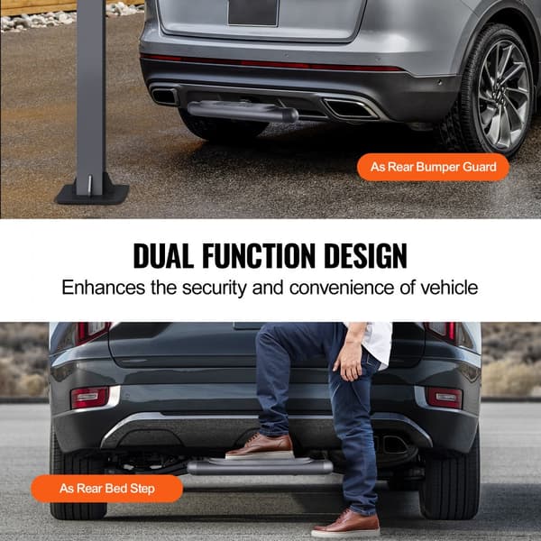 Universal Trailer Træk Beskyttelse 2-Modtager, Holdbar Stål, Bagkofanger, Trendy Design, Ideel til Offroad Kørsel.