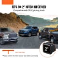 Miniatyrbillede 2 af 11: Universal Trailer Træk Beskyttelse 2-Modtager, Holdbar Stål, Bagkofanger, Trendy Design, Ideel til Offroad Kørsel.