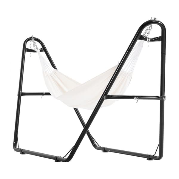 Stål hængekøjestativ 550 lbs, 8-13 fod kommercielt hængekøjeramme, robust design, perfekt til udendørs eller indendørs brug.