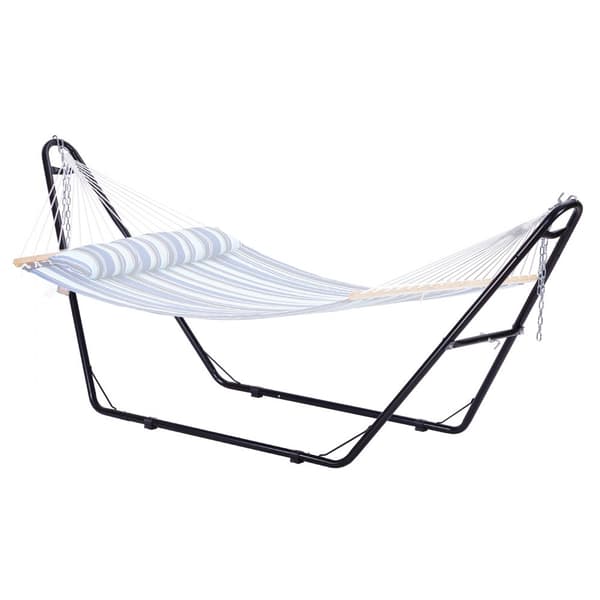 Stål hængekøjestativ 550 lbs, 8-13 fod kommercielt hængekøjeramme, robust design, perfekt til udendørs eller indendørs brug.