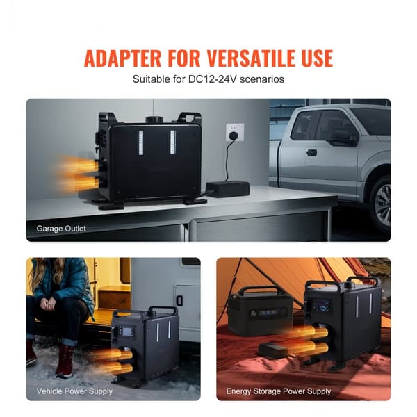 Diesel Ilmanlämmitin 12V/24V 8KW, Bluetooth Ohjaus, Tehokas Lämmitin ajoneuvoille