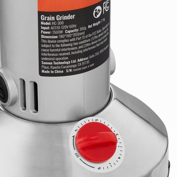 300g kommerciel krydderikværn, elektrisk kornmølle, højhastighedsmaskine, ideel til krydderier og korn.