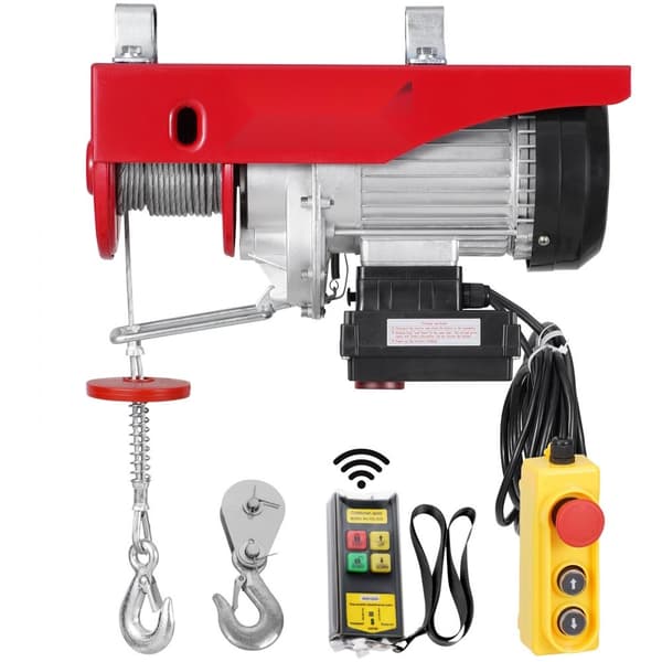 Elektrisk lyftkranvinsch 1320 lbs, trådlös 328 fot, fjärrkontroll, hög kapacitet, kraftfull och pålitlig lyftlösning