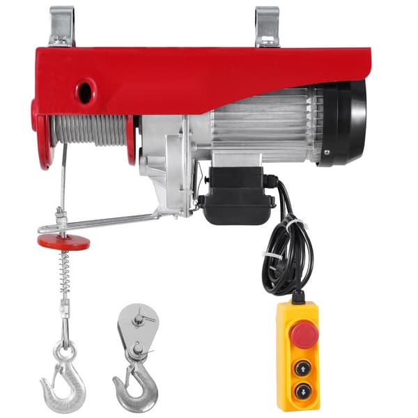 Elektrisk hejsekranspil 2640 lbs, 14 fod kabelforbundet fjernbetjening, 230V, robust og effektiv til løft af tunge genstande.