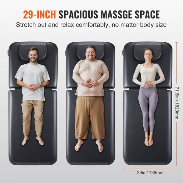 Elektrisk massagebänk, höjdjusterbar 0-45°, ergonomisk design, justerbart ryggstöd, perfekt för kliniker och hemmaspa